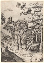Apollo and Marsyas, c. 1515/1520. Creator: Benedetto Montagna.