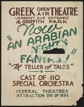 An Arabian Nights Fantasy, Los Angeles, 1936. Creator: Unknown.