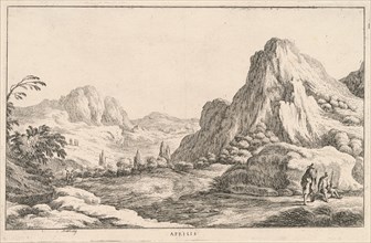 Aprilis (April), late 17th century. Creator: Lodovico Mattioli.