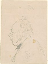 Profile of a Man, after 1865. Creator: Emanuel Gottlieb Leutze.