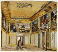 Gabinetto d'Isabella d'Este, Mantua, 1842. Creator: Joseph Nash.