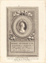 Marie-Antoinette. Creator: Jean-Baptiste-Raphael-Urbain Massard.