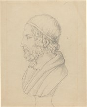 Classical Portrait Bust of a Bearded Man. Creator: John Flaxman.