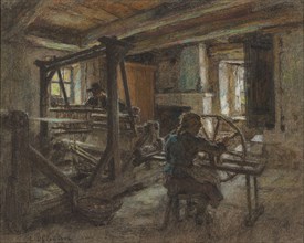 The Weaver's Cottage, c. 1903. Creator: Leon-Augustin Lhermitte.