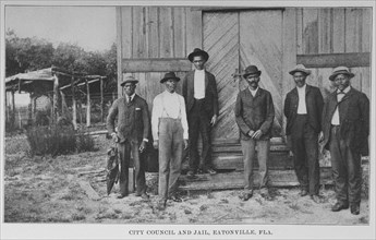 City Council and jail, Eatonville, Fla., 1907. Creator: Unknown.