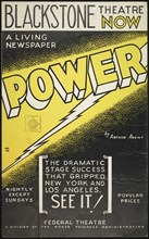Poster from Chicago production of Power, 1938.  Creator: Unknown.