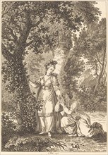 La fiancee du roi de Garbe: L'arbre. Creator: Louis Michel Petit.