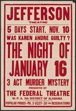 The Night of January 16th, Birmingham, AL, 1936. Creator: Unknown.