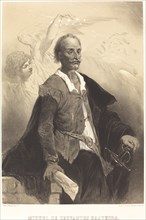 Miguel de Cervantes Saavedra, c. 1855. Creator: Célestin Nanteuil.