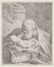 Saint Joseph with the Christ Child, c. 1720. Creator: Paul Troger.