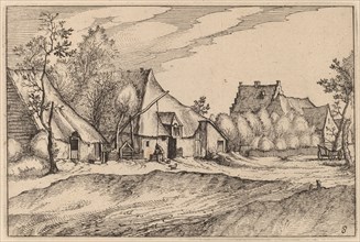 Farms in a Village, published 1612. Creator: Claes Jansz Visscher.