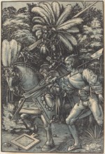 Knight and the Servant, c. 1518. Creator: Hans Wechtlin the Elder.