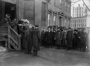 Funeral of Augustus Peabody Gardner, 1918. Creator: Harris & Ewing.