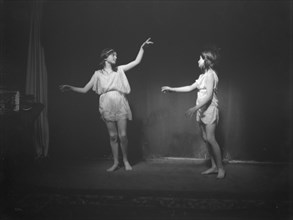 Elizabeth Duncan dancers and children, 1916 Creator: Arnold Genthe.