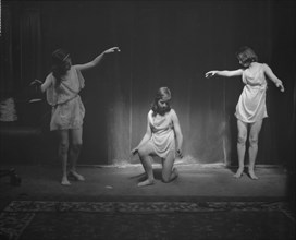 Elizabeth Duncan dancers and children, 1929 Creator: Arnold Genthe.