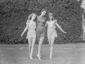 Elizabeth Duncan dancers and children, 1941 Creator: Arnold Genthe.