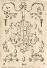 Large Pendant with Three Drops Below, 1593. Creator: Daniel Mignot.
