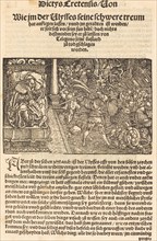 Page from Troianischen Kreig - Ausberg, 1536. Creator: Hans Weiditz.