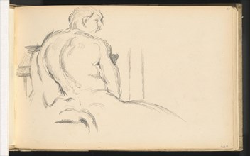 Study of Puget's "Hercules Resting", c. 1879. Creator: Paul Cezanne.