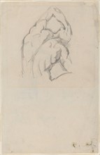 Study of the "Ecorché" [recto], c. 1865/1870. Creator: Paul Cezanne.