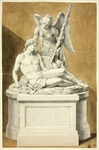 Monument with Dead Warrior and Angel, n.d. Creator: Joseph Nollekens.