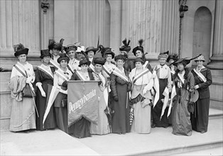 Woman Suffrage - Pennsylvania Pickets, 1917. Creator: Harris & Ewing.