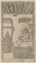 Artixan (Artisan), c. 1465. Creator: Master of the E-Series Tarocchi.