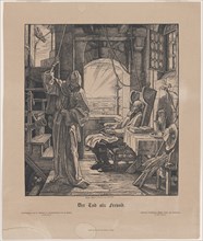 Der Tod als Freund (Death as a Friend), 1831. Creator: Alfred Rethel.