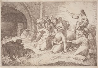 The Raising of Lazarus, 1758/1759. Creator: Gaetano Gherardo Zompini.