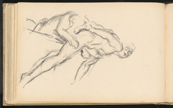 Study of Puget's "Milo of Crotona", 1880/1883. Creator: Paul Cezanne.