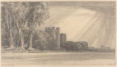 Landscape with Castle, 1921. Creator: Frederick Landseer Maur Griggs.