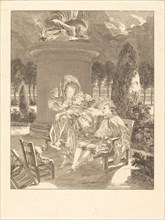 La soiree des Thuileries, 1774. Creator: Jean Baptiste Blaise Simonet.