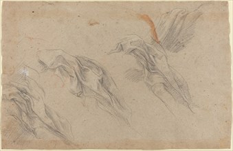 Drapery Studies [recto], late 1650s. Creator: Baldassare Franceschini.