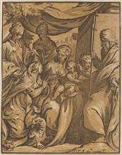 The Virgin and Child with Saints. Creator: Giuseppe Nicola Rossigliani.