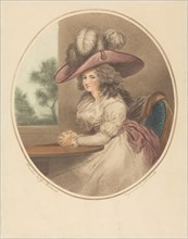 Anne Ward Morland (Delia in Town), c. 1788. Creator: John Raphael Smith.