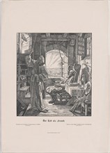 Der Tod als Erwürger (Death the Strangler), 1851. Creator: Alfred Rethel.