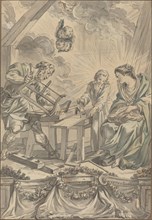 The Holy Family in the Carpenter's Shop, c. 1755. Creator: Charles Eisen.
