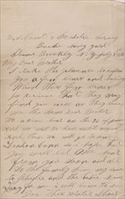 Letter from an African-American man (Van Smith), 1883.  Creator: Unknown.