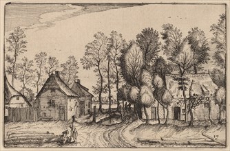 Landscape with Hewed Trees, published 1612. Creator: Claes Jansz Visscher.