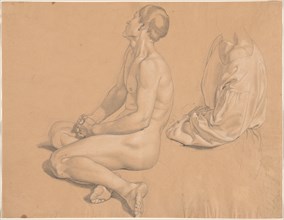 A Seated Man Nude and then Clothed, 1820s. Creator: Gustav Heinrich Nacke.