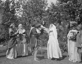 Theatrical performance at Dongan Hall, 1921 May 27. Creator: Arnold Genthe.