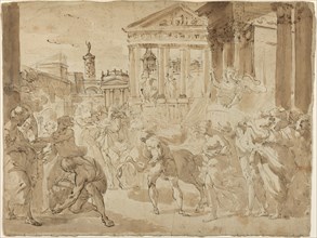 A Triumphal Procession in Ancient Rome, c. 1780. Creator: Gaetano Gandolfi.