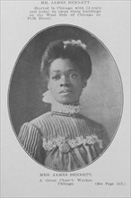 Mrs. James Bennett; A great church worker, Chicago, 1907. Creator: Unknown.