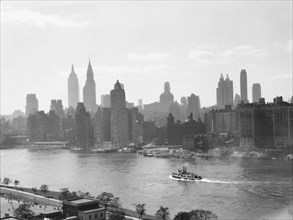 New York City views, skyline, between 1931 and 1938. Creator: Arnold Genthe.