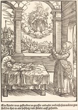 Ein Khindt was gestorben ..., c. 1503. Creator: Master of the Legend Scenes.