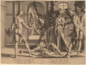 Beheading of the Roman Judge Papinian, 1606. Creator: Willem van Swanenburg.