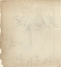 Sheet of Studies [recto and verso], in or after 1811. Creator: John Flaxman.