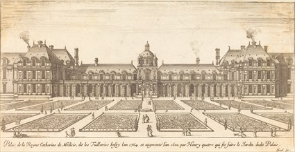 Palais de la Reyne Catherine de Medicis, 1650/1655. Creator: Israel Silvestre.