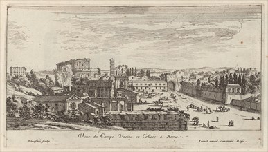 Veue du Campo Vacine et Colisée a Rome , 1640-1660. Creator: Israel Silvestre.