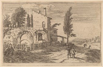 Inn in the Ruins of the Palace of the Emperors. Creator: Herman van Swanevelt.